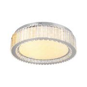 Lustre LED avec télécommande et cristal MADOX 60W, Lumière Froid/Chaud/Neutre, Dimmable, Argent