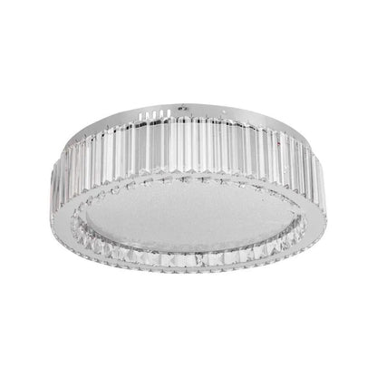 Lustre LED avec télécommande et cristal MADOX 60W, Lumière Froid/Chaud/Neutre, Dimmable, Argent