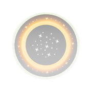 GUARELLA Lustre LED, 39W, Lumière Froide/Chaude/Neutre, Blanc