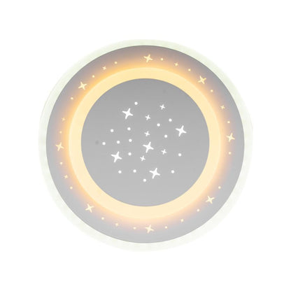 GUARELLA Lustre LED, 39W, Lumière Froide/Chaude/Neutre, Blanc