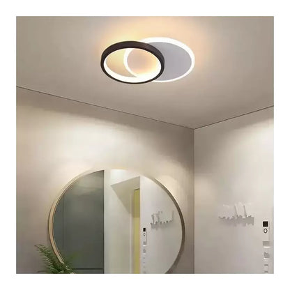 Lustre LED MARIO 24W, Lumière Froide/Chaude/Neutre Noir Blanc