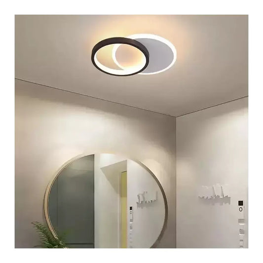 Lustre LED MARIO 24W, Lumière Froide/Chaude/Neutre Noir Blanc