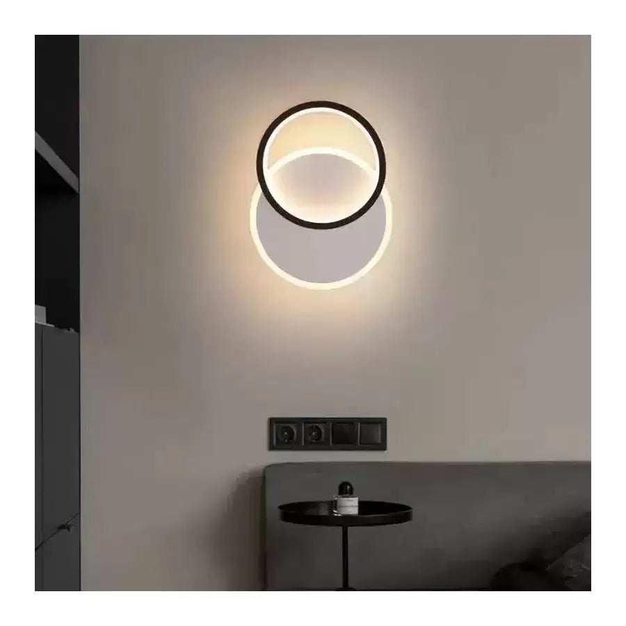 Lustre LED MARIO 24W, Lumière Froide/Chaude/Neutre Noir Blanc