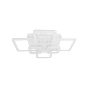 Lustre LED avec télécommande ELLA 119W, 6 carrés, Lumière Froide/Chaude/Neutre, Dimmable, Blanc