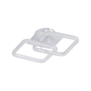 Lustre LED LILIA 20W, 2 Carrés, Lumière Froide/Chaude/Neutre, Blanc