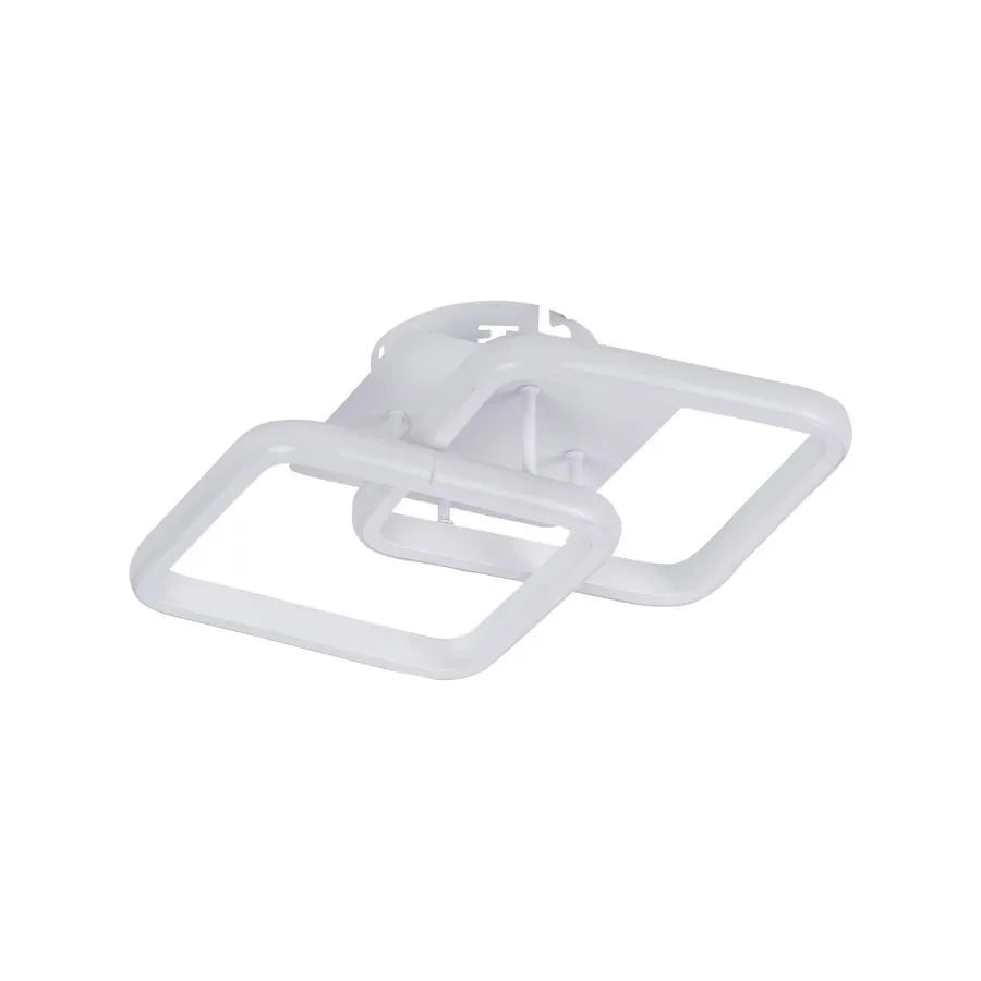 Lustre LED LILIA 20W, 2 Carrés, Lumière Froide/Chaude/Neutre, Blanc