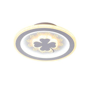 Lustre CLOVER LED RGB ROSE 24W, Lumière Froide/Chaude/Neutre, Blanc