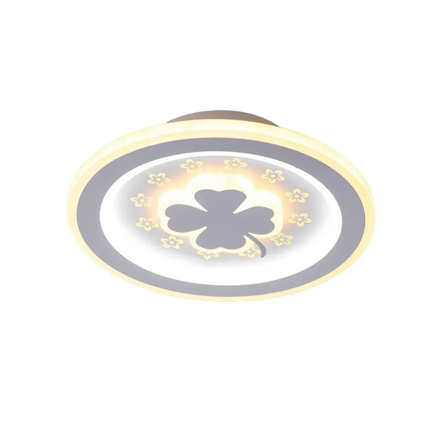 Lustre CLOVER LED RGB ROSE 24W, Lumière Froide/Chaude/Neutre, Blanc