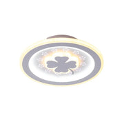 Lustre CLOVER LED RGB ROSE 24W, Lumière Froide/Chaude/Neutre, Blanc