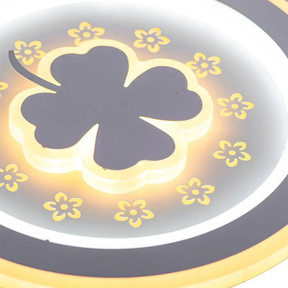 Lustre CLOVER LED RGB ROSE 24W, Lumière Froide/Chaude/Neutre, Blanc