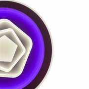 Lustre LED avec télécommande MEIRA RGB, 180W, Lumière Froide/Chaude/Neutre, Gradable, Blanc