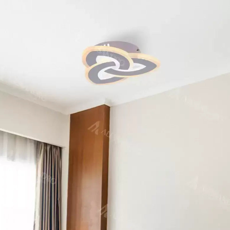 SAGEATA Lustre LED 48W, Diamètre 20cm, Lumière Froide/Chaude/Neutre, Blanc