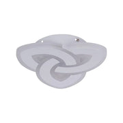 SAGEATA Lustre LED 48W, Diamètre 20cm, Lumière Froide/Chaude/Neutre, Blanc