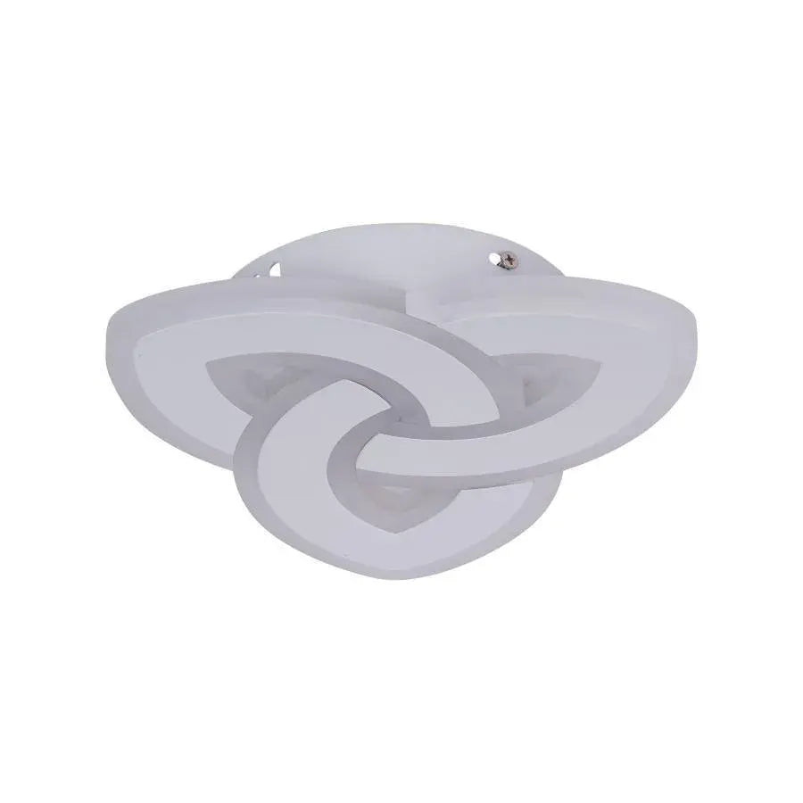 SAGEATA Lustre LED 48W, Diamètre 20cm, Lumière Froide/Chaude/Neutre, Blanc
