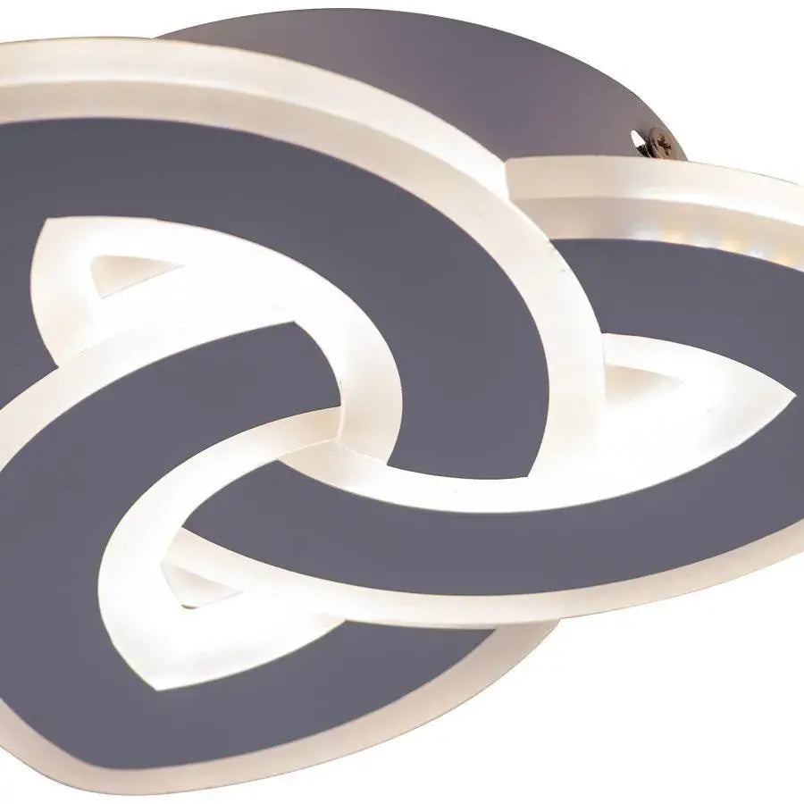 SAGEATA Lustre LED 48W, Diamètre 20cm, Lumière Froide/Chaude/Neutre, Blanc