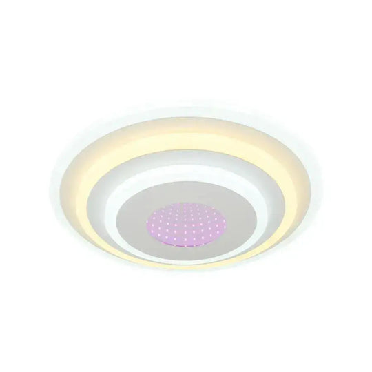Lustre LED NIVARA 3D 20W, diamètre 30cm, lumière froide/chaude/neutre, lustres LED appliqués blancs titre par défaut Alessandro Design
