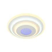 Lustre LED NIVARA 3D 20W, Diamètre 30cm, Lumière Froide/Chaude/Neutre, Blanc