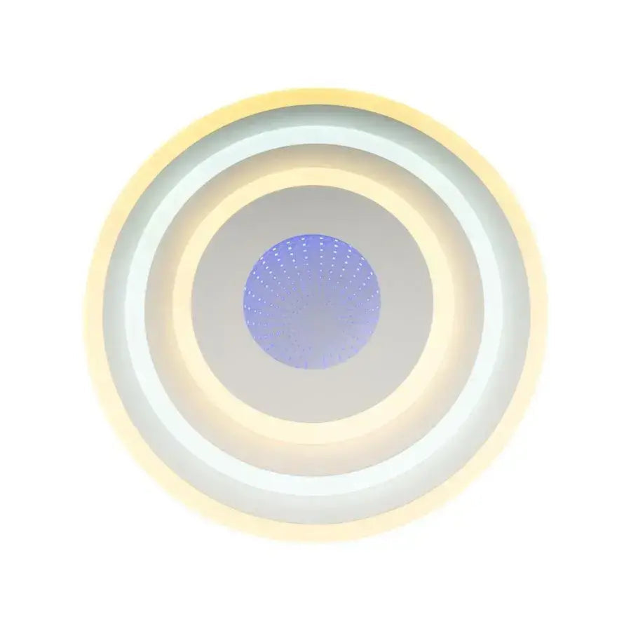 Lustre LED NIVARA 3D 20W, Diamètre 30cm, Lumière Froide/Chaude/Neutre, Blanc