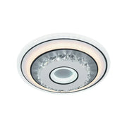 Lustre LED en cristal SERILDA 40W, Diamètre 20cm, Lumière Froide/Chaude/Neutre, Blanc