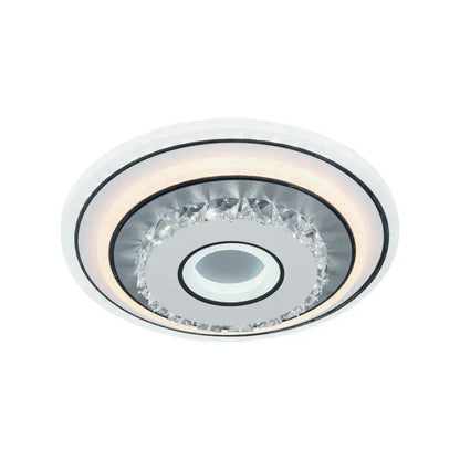 Lustre LED en cristal SERILDA 40W, Diamètre 20cm, Lumière Froide/Chaude/Neutre, Blanc