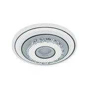 Lustre LED en cristal SERILDA 40W, Diamètre 20cm, Lumière Froide/Chaude/Neutre, Blanc