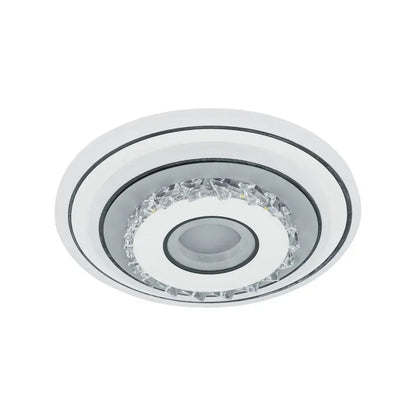 Lustre LED en cristal SERILDA 40W, Diamètre 20cm, Lumière Froide/Chaude/Neutre, Blanc