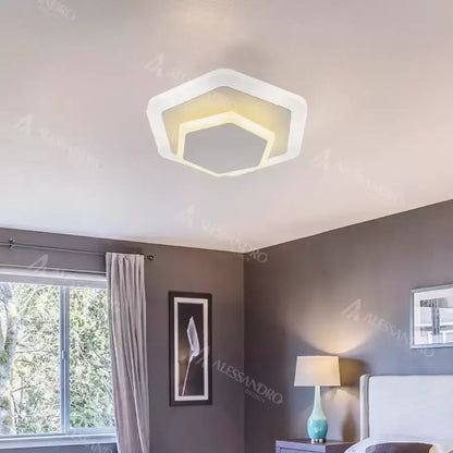 Lustre LED SONIA 36W, Lumière froide/neutre, Blanc