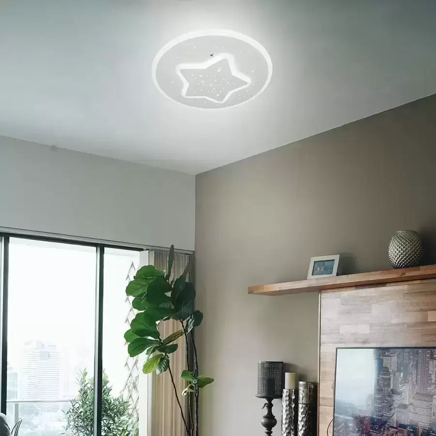 Lustre LED HEATH STEA, 35W, Diamètre 20cm, Lumière neutre, Blanc