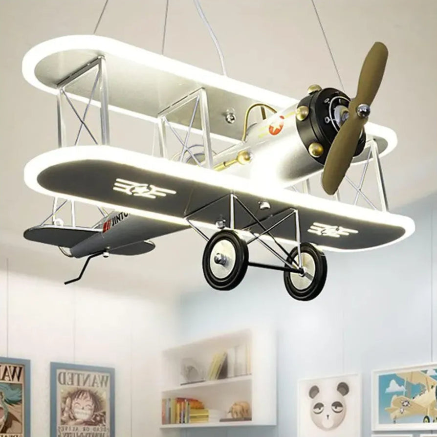 Lustre LED suspendu AVION 148W, Lumière Froide/Chaude/Neutre, Argent