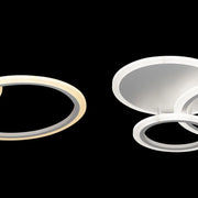 Lustre LED avec télécommande LUCY 45W, 3 Cercles, Lumière Froide/Chaude/Neutre, Dimmable, Blanc