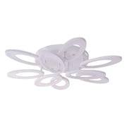 Lustre LED avec télécommande TOURNESOL 98W, 9 Éléments, Lumière Froide/Chaude/Neutre, Dimmable, Blanc