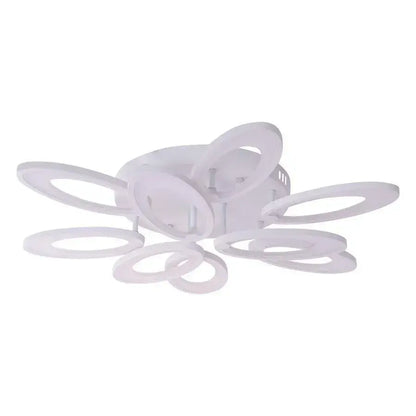 Lustre LED avec télécommande TOURNESOL 98W, 9 Éléments, Lumière Froide/Chaude/Neutre, Dimmable, Blanc