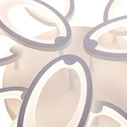 Lustre LED avec télécommande TOURNESOL 98W, 9 Éléments, Lumière Froide/Chaude/Neutre, Dimmable, Blanc