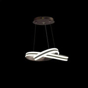 Lustre LED suspendu avec télécommande INFINITY LOOP 61W, Lumière Froide/Chaude/Neutre, Dimmable, Noir, Hauteur Réglable