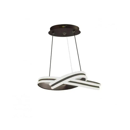 Lustre LED suspendu avec télécommande INFINITY LOOP 61W, Lumière Froide/Chaude/Neutre, Dimmable, Noir, Hauteur Réglable