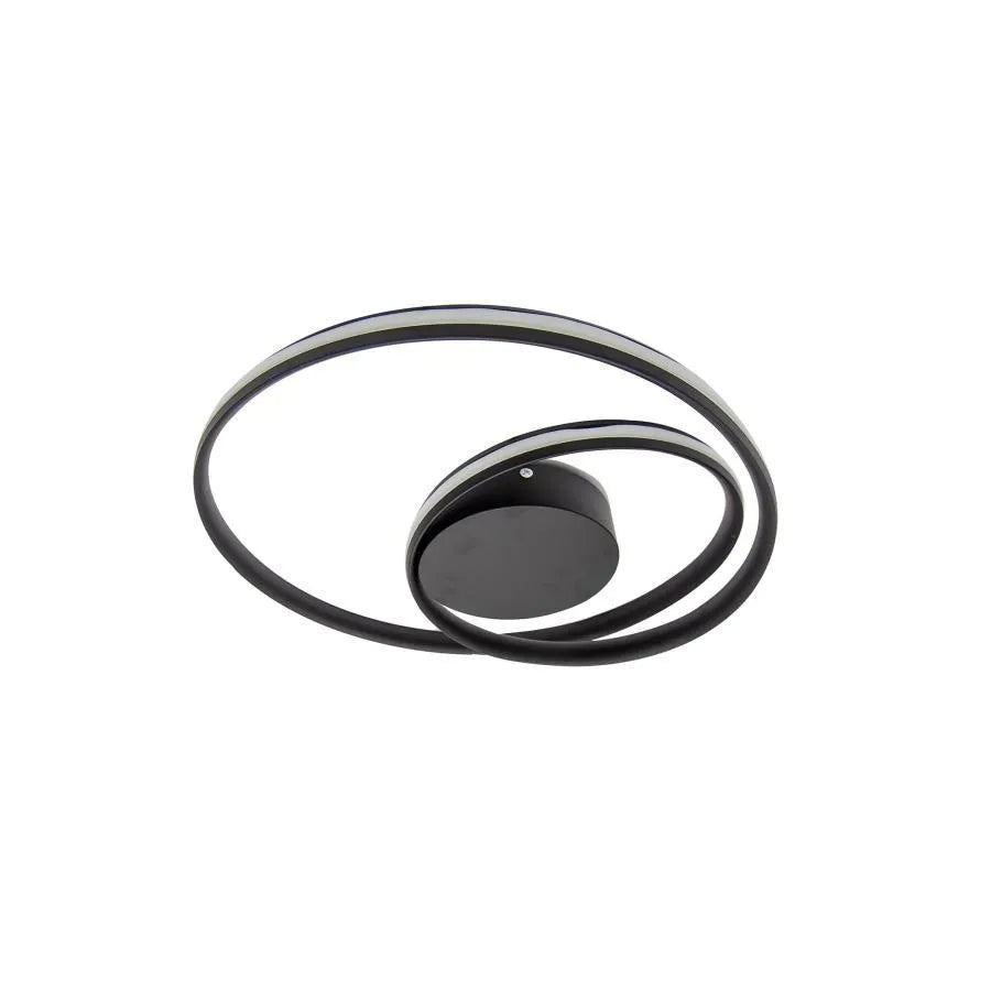 Lustre LED avec télécommande VECTOR ARCADIA 56W, Lumière Froide/Chaude/Neutre, Dimmable, Noir