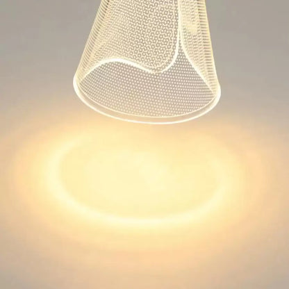 Lustre LED suspendu avec télécommande JEROME 58W, 10 éléments, Lumière Froide/Chaude/Neutre, Gradable, Doré, Hauteur Réglable