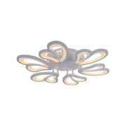Lustre LED avec télécommande BLOSSOM 78W, 6 pétales, Diamètre 60cm, Lumière Froide/Chaude/Neutre, Dimmable, Blanc