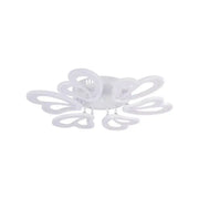 Lustre LED avec télécommande BLOSSOM 78W, 6 pétales, Diamètre 60cm, Lumière Froide/Chaude/Neutre, Dimmable, Blanc