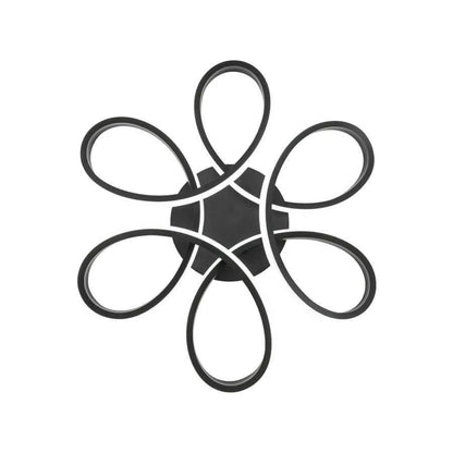 Lustre LED avec télécommande HELIX 63W, Lumière Froide/Chaude/Neutre, Dimmable, Noir