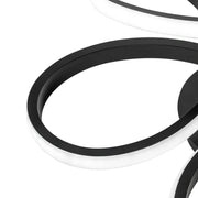 Lustre LED avec télécommande HELIX 63W, Lumière Froide/Chaude/Neutre, Dimmable, Noir