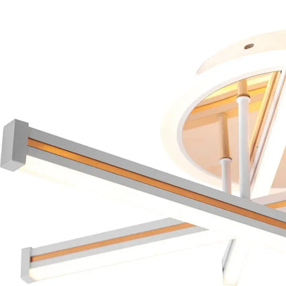 Lustre LED avec télécommande TAMARA 96W, 3 Éléments, Linéaire, Lumière Froide/Chaude/Neutre, Dimmable, Or Blanc