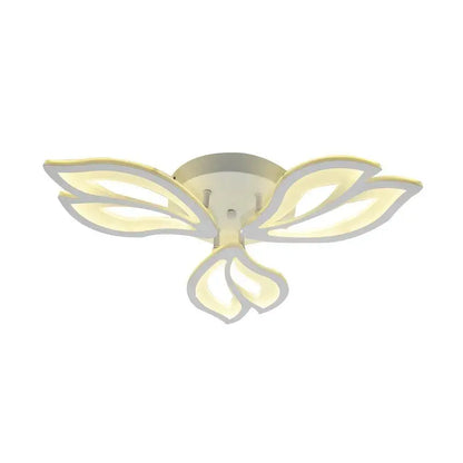 Lustre LED avec télécommande LILY 40W, 3 Éléments, Lumière Froide/Chaude/Neutre, Dimmable, Blanc