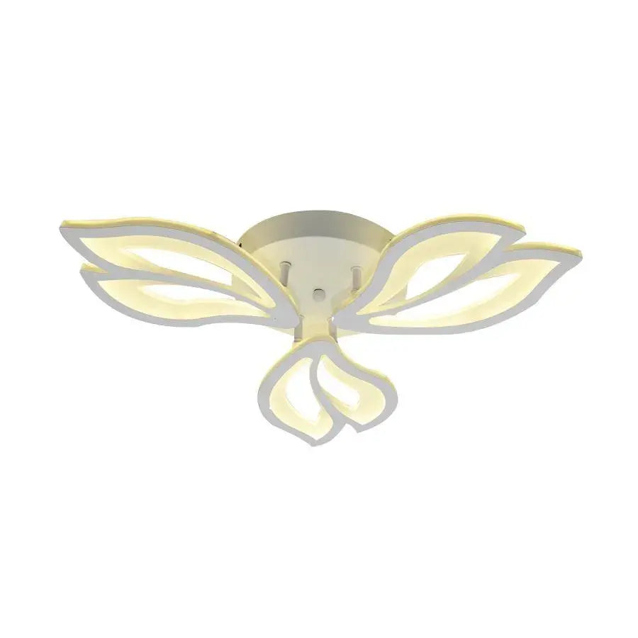 Lustre LED avec télécommande LILY 40W, 3 Éléments, Lumière Froide/Chaude/Neutre, Dimmable, Blanc