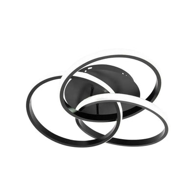 Lustre LED avec télécommande VECTOR VORTEX 96W, 3 Éléments, Lumière Froide/Chaude/Neutre, Dimmable, Noir