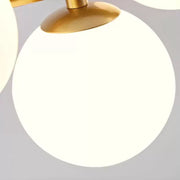 Lustre à ampoule moderne LOFT Pavilion, 7x G9, Or, Métal, Hauteur réglable