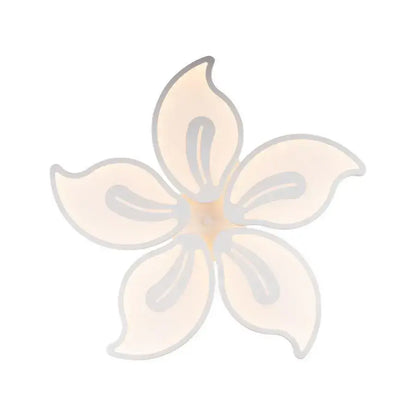 Lustre LED avec télécommande JASMINE 66W, 5 pétales, Lumière Froide/Chaude/Neutre, Dimmable, Blanc