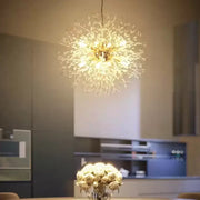 Lustre en cristal de Schönbrunn, 12x G9, diamètre 60 cm, or brillant, hauteur réglable