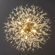 Lustre en cristal de Schönbrunn, 6x G9, diamètre 40 cm, or brillant, hauteur réglable