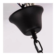 Lustre à cordes rustique 6x E27 corde suspendue circulaire